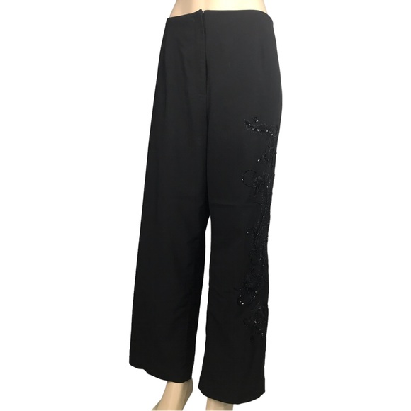 MXM Black Gorgeous Elegant Embezzlement Rhinestone Formal Pants Size 18 - Picture 14 of 15